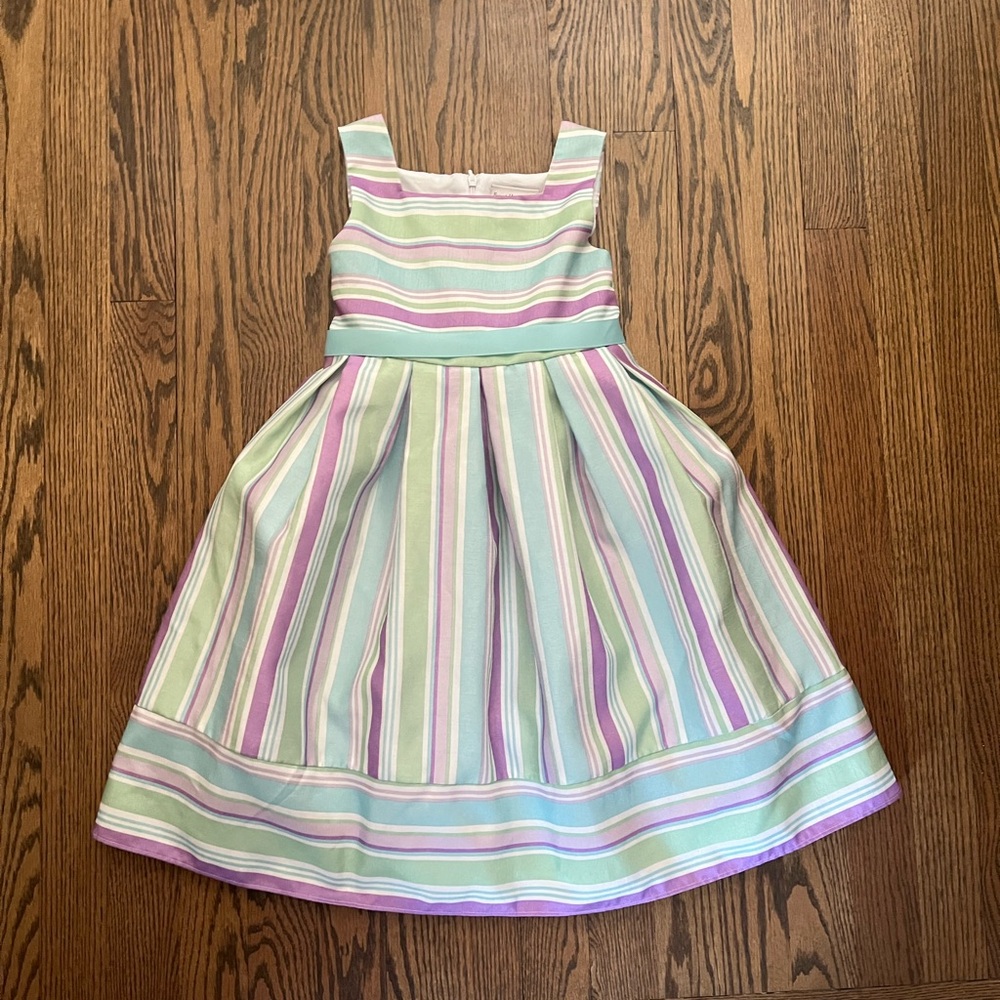 Sweet Heart Rose Pastel Striped Dress